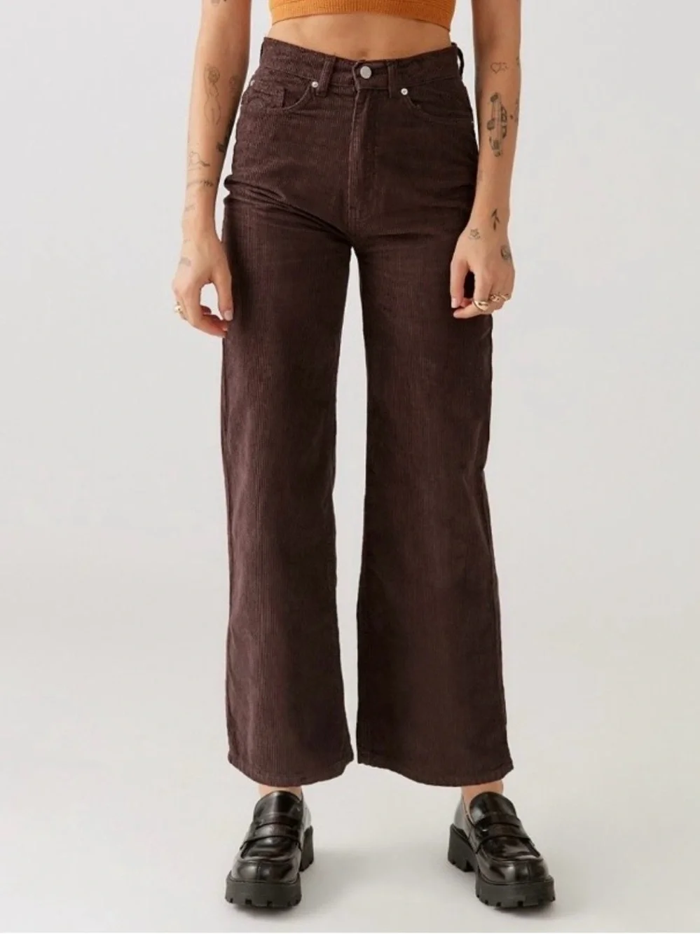 BDG High & Wide Corduroy Pants - Picture 1 of 3